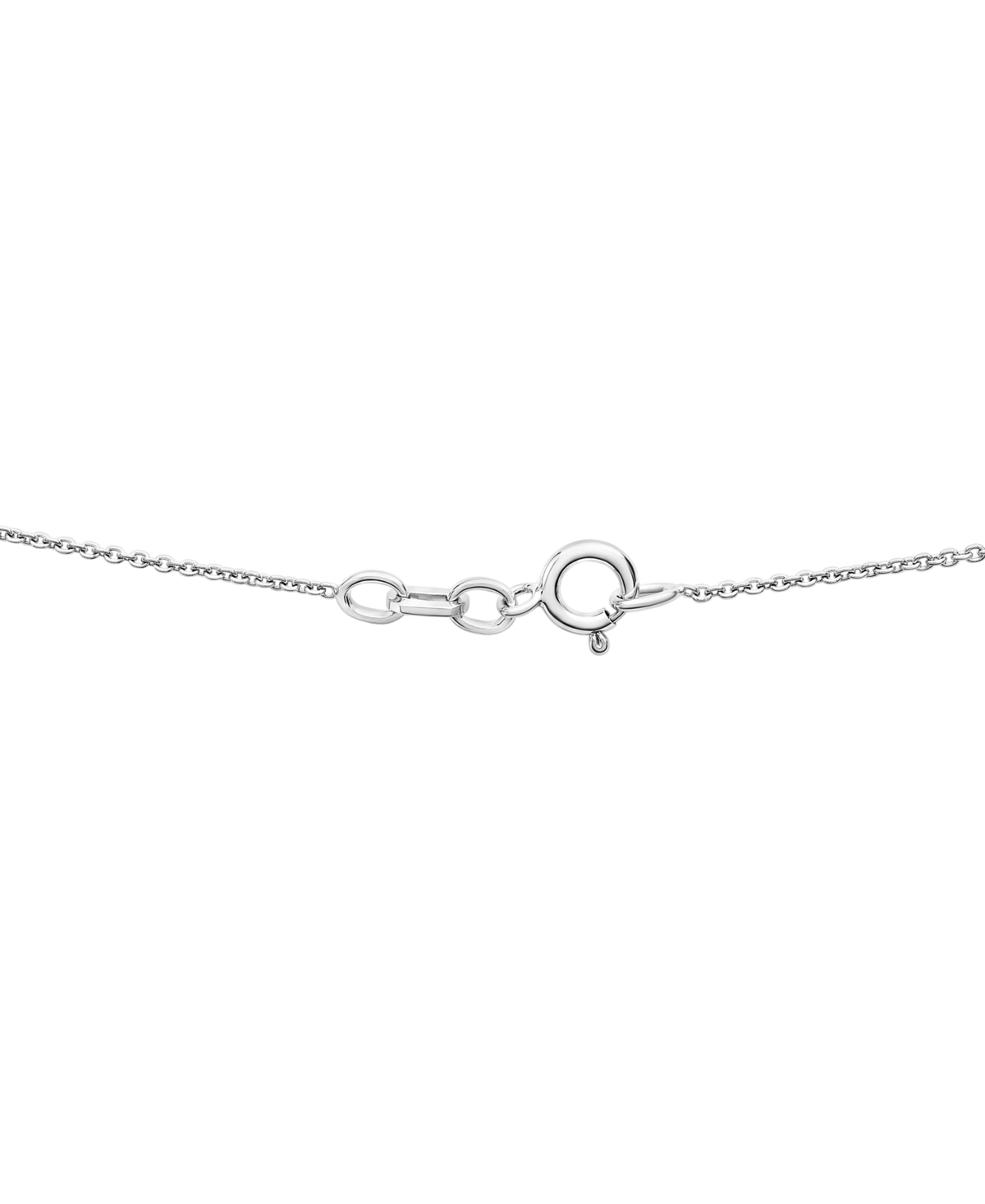 Macy's Blue Topaz (1-1/4 ct. t.w.) Flower Pendant Necklace in Sterling Silver