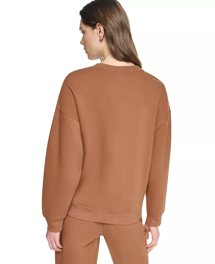 Women's Stacked Puff Outline Graphic Crewneck Pullover Sweatshirt - thumbnail 10