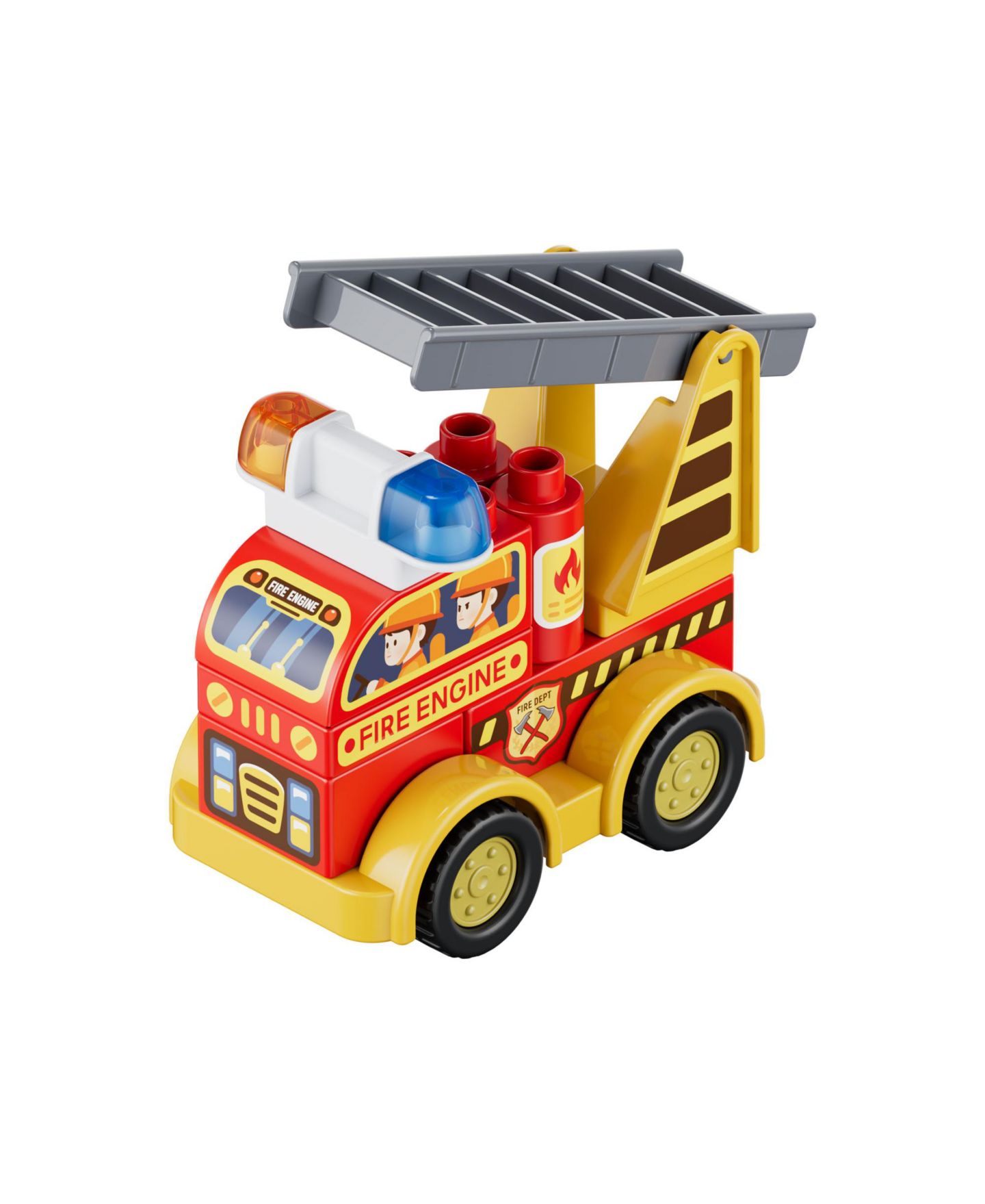 Детский конструктор Contixo TF1 2-in-1 Transforming Robot Building Set, 93-Piece Vehicle Construction Toy with City Scene Playset for Kids Ages 3+, цвет: Разноцветный — фото 7