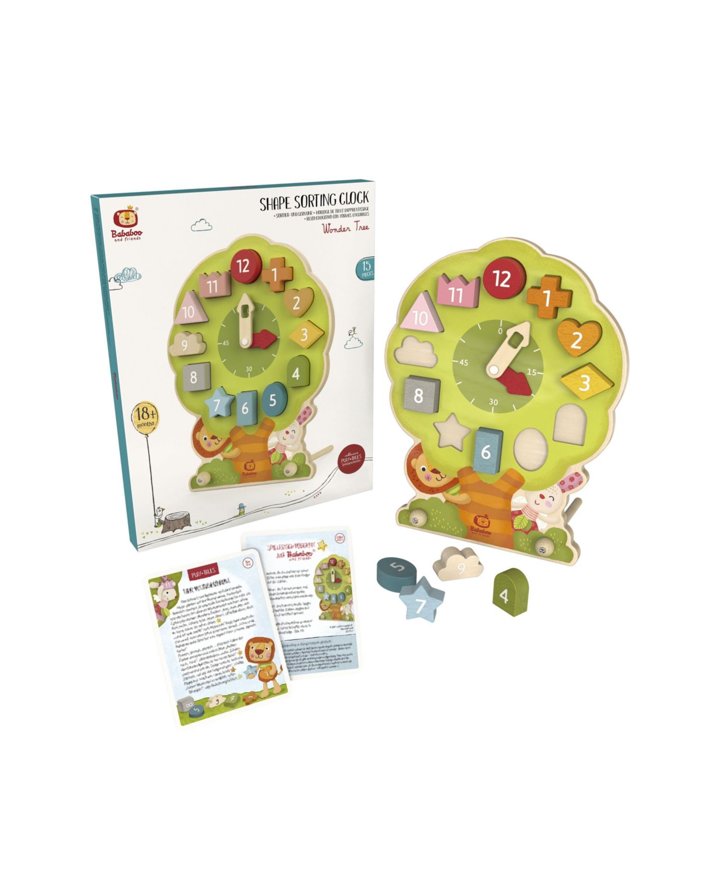 Детская игрушка Bababoo and friends Wonder Tree Shape Sorting Clock, цвет: Open Miscellaneous — фото 5