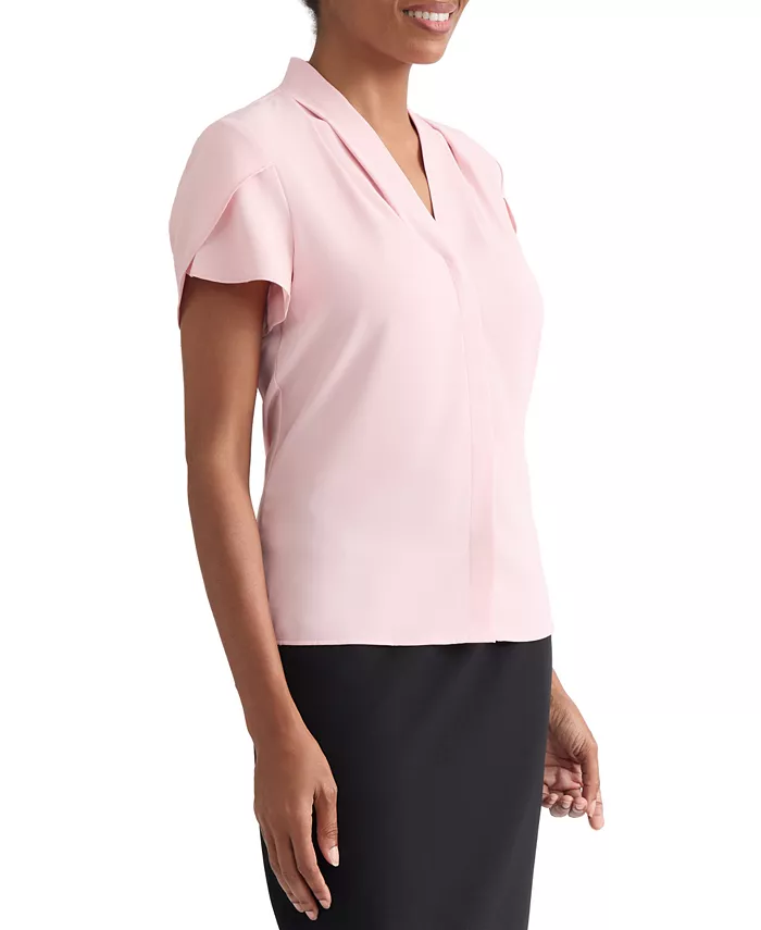Petite Petal-Sleeve Blouse - thumbnail 2
