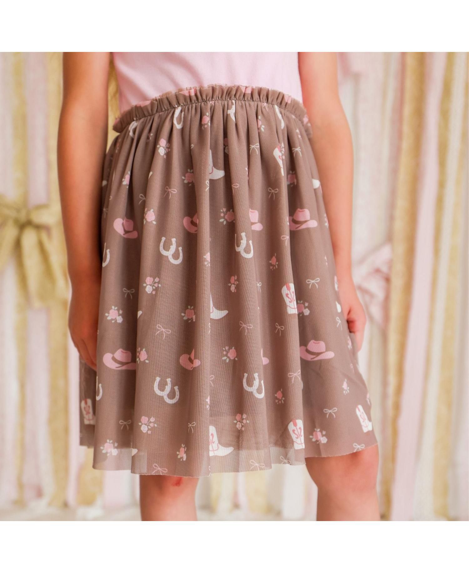 Baby Girls (12M-24M) Howdy Darling Western Short Sleeve Tutu Dress