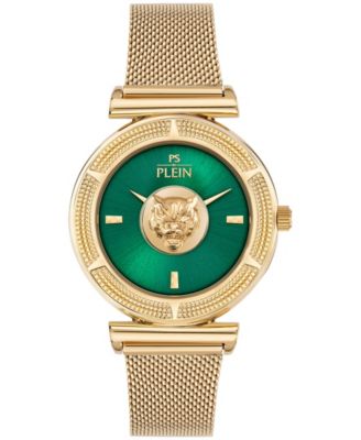 Opium Mirage Women's Quartz Round IP Yellow Gold Case Watch 38mm