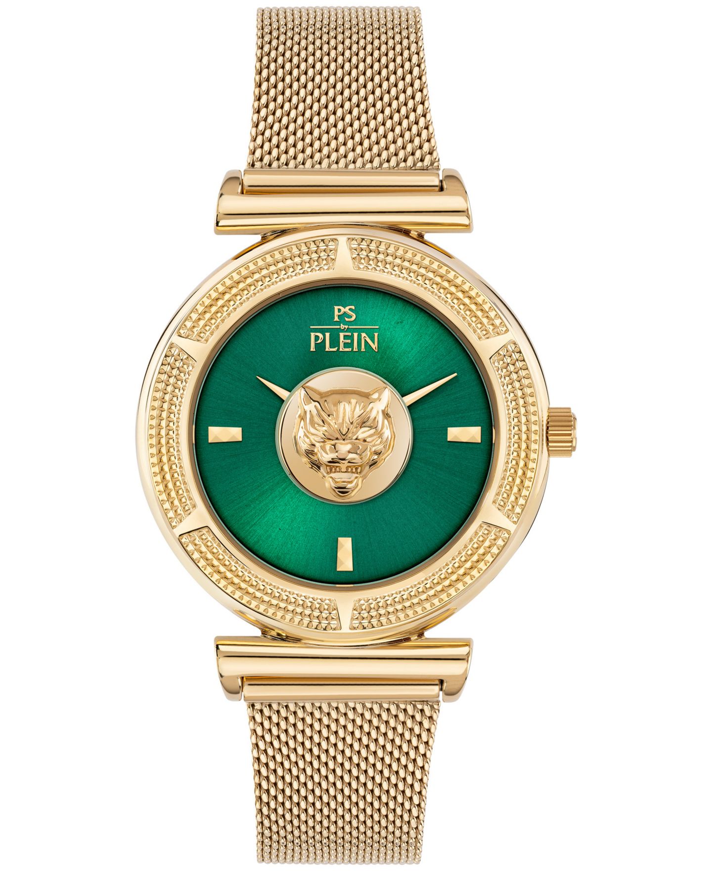 Женские часы Plein Sport Opium Mirage Quartz Round IP Yellow Gold Case 38mm — фото 1
