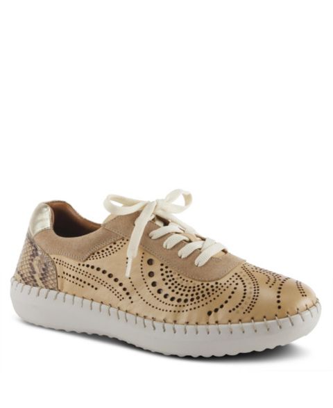Женские кроссовки Spring Step Jumilla Lace-Up with Stitch-to-Sole Construction, цвет: Бежевый