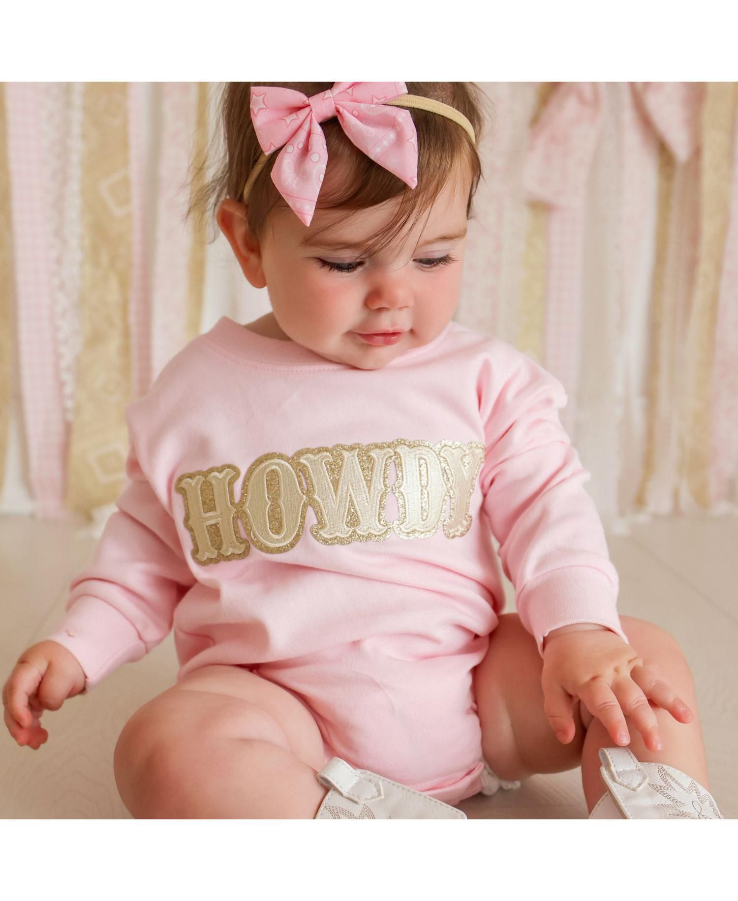 Baby Girls (0M - 18M) Howdy Patch Western Long Sleeve Romper