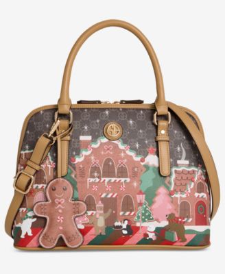 Gingerbread Bears Dome Satchel