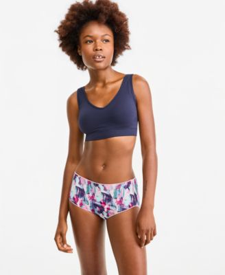  Women's Molded Cup Seamfree&reg; Bralette &  No Panty Line Promise Hip Brief Underwear 