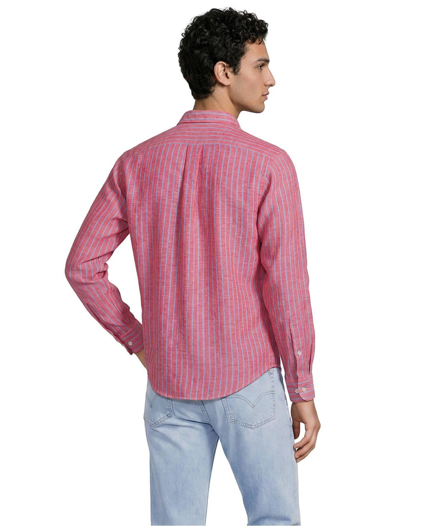 Men's Long Sleeve Linen Shirt