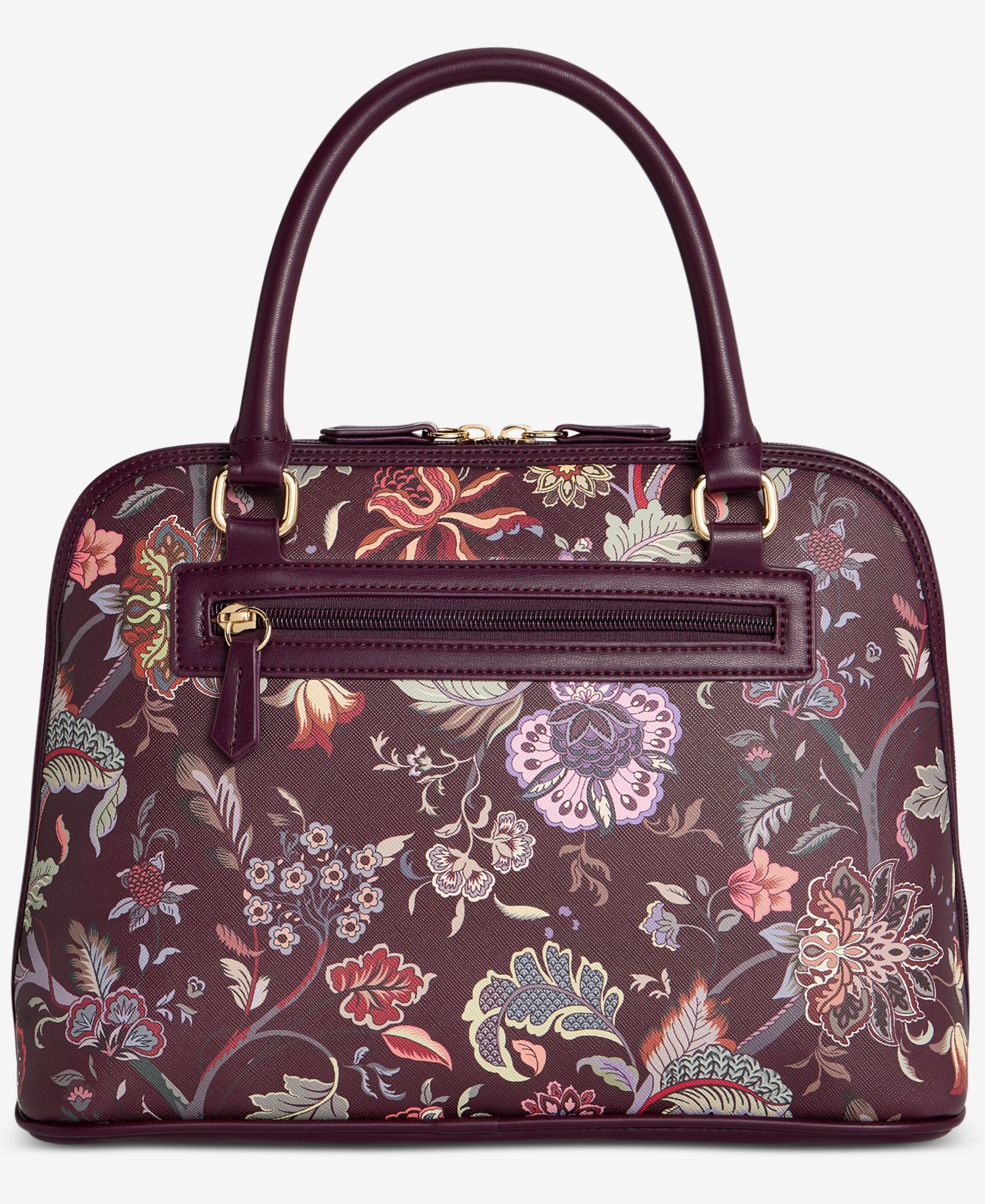 Floral Detailed Dome Satchel