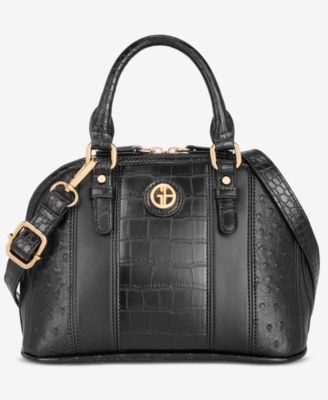 Mixed Media Small Dome Satchel