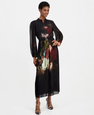 Women's Adira Floral Long-Sleeve Midi Dress
