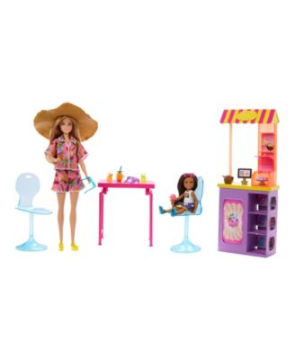 & Chelsea Summer Vacation Beach Shack Snack Stand Playset with 2 Dolls & Accessories