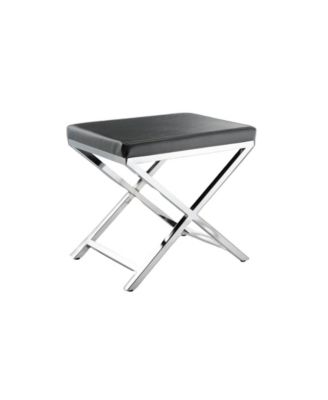 21" Faux Leather Vanity Chair