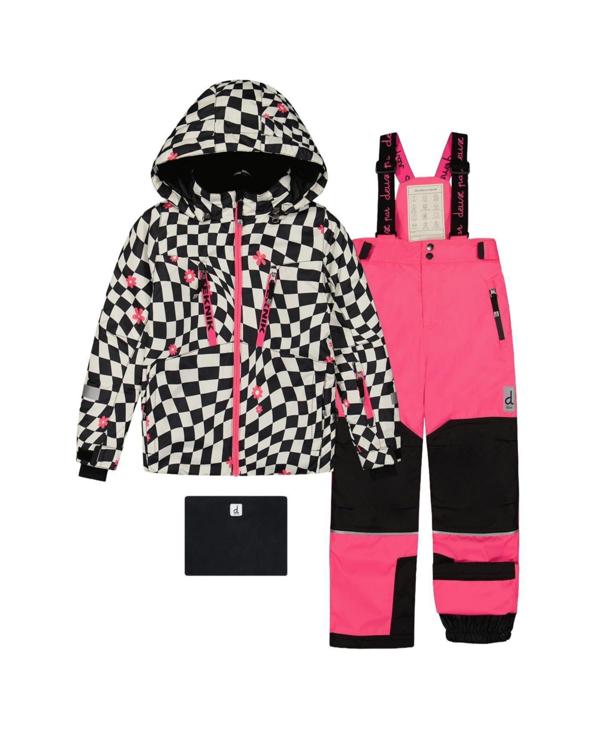 Deux par Toddler Girls (4T-5T) Two Piece Teknik Snowsuit