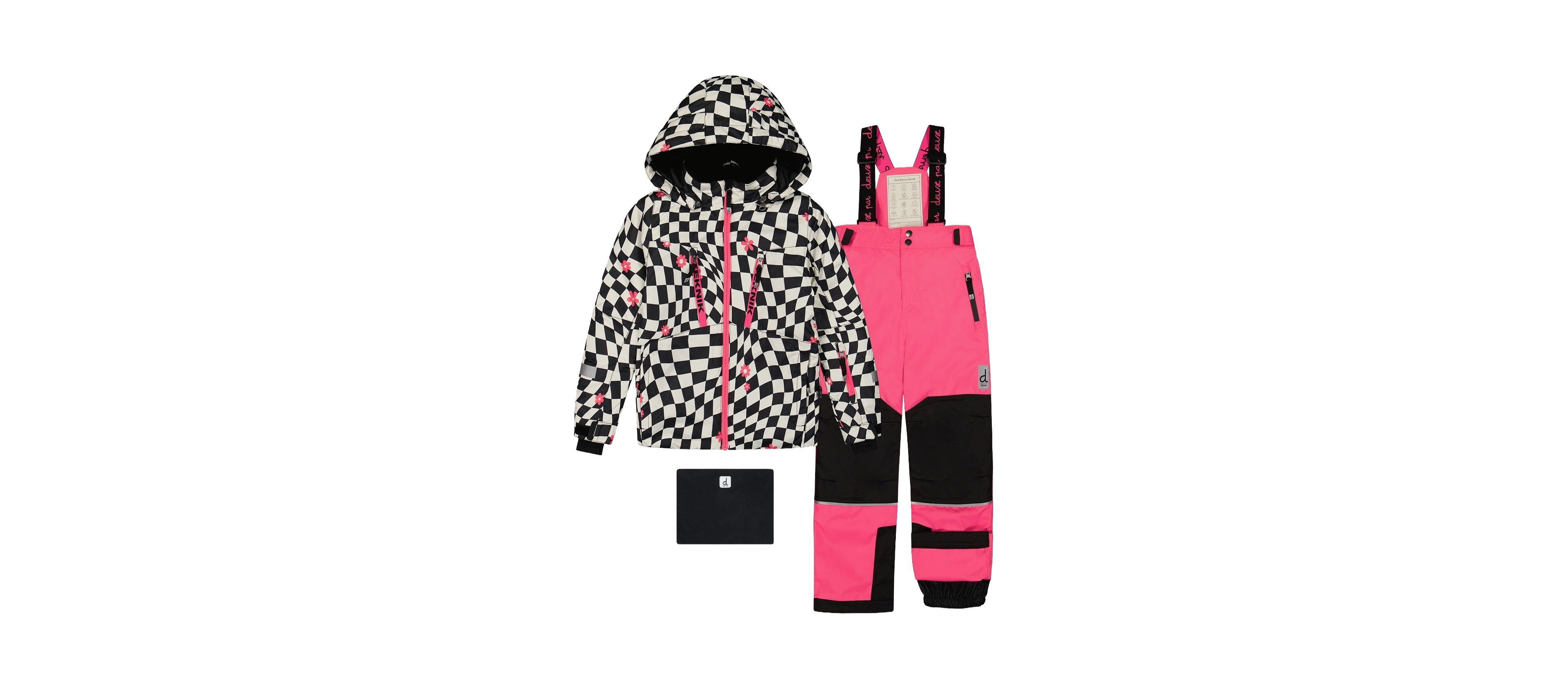 Deux par Toddler Girls (4T-5T) Two Piece Teknik Snowsuit