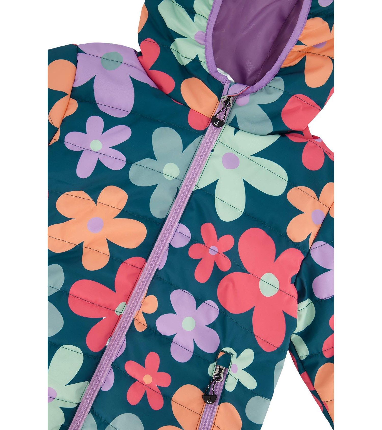 Little and Big Girl (6-14) Quilted Mid-Season Jacket