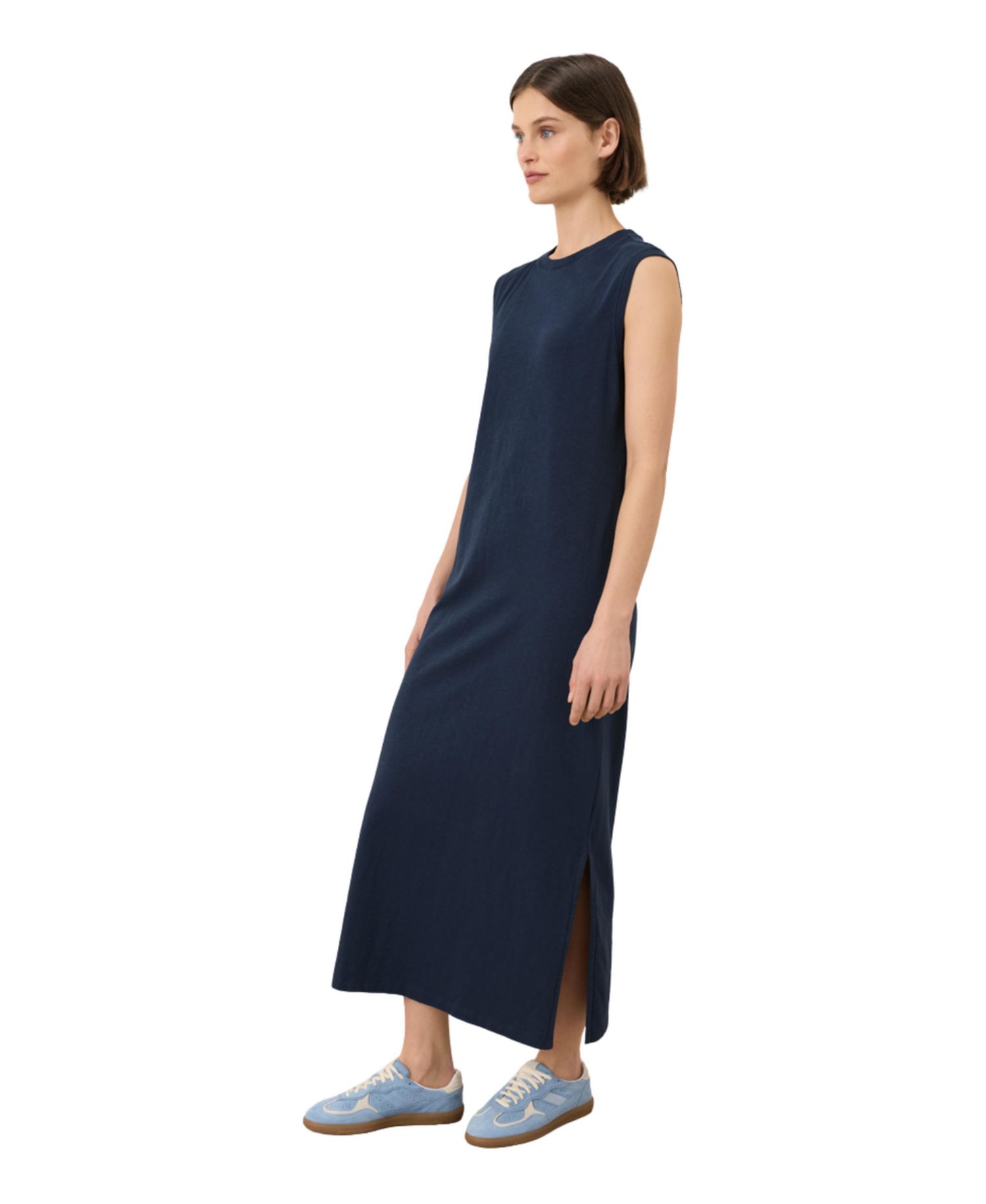 Women's Cotton Soft-Slub Essential Easy Muscle Tee Maxi Dress
