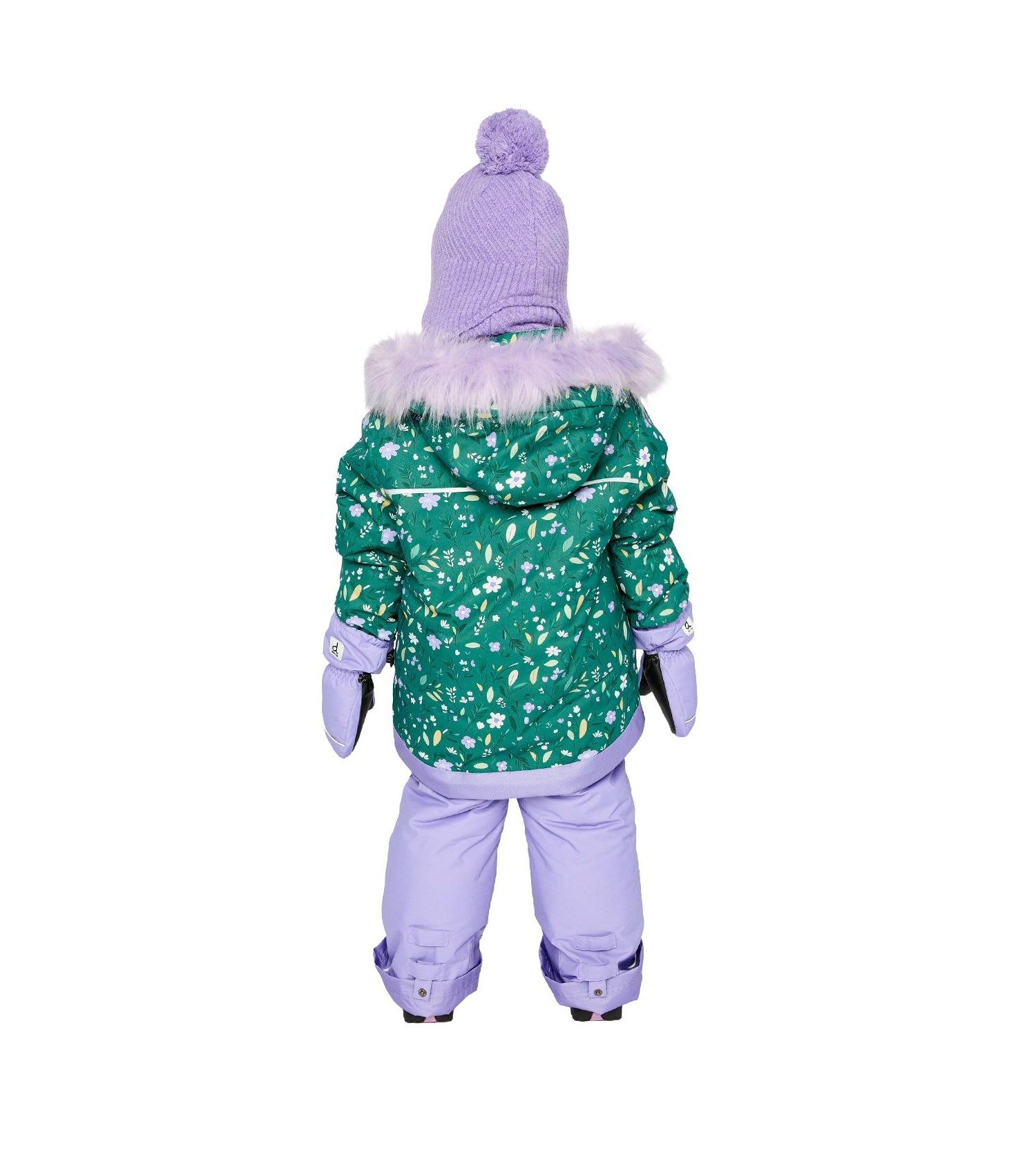 Little and Big Girl 6-16 Two Piece Play Snowsuit Mini Flower Print