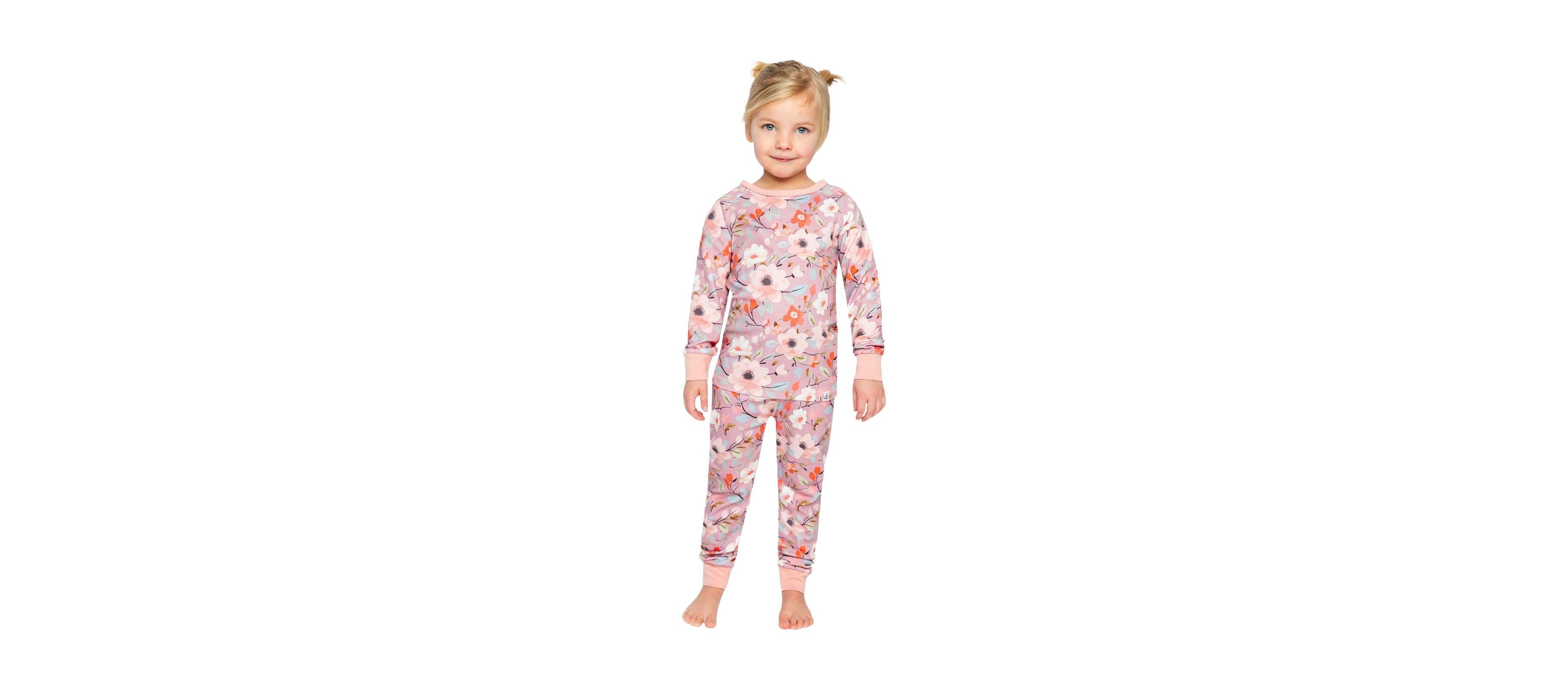 Deux par Deux Little Girls (6 - 12) Cotton Two-Piece Pajama Set