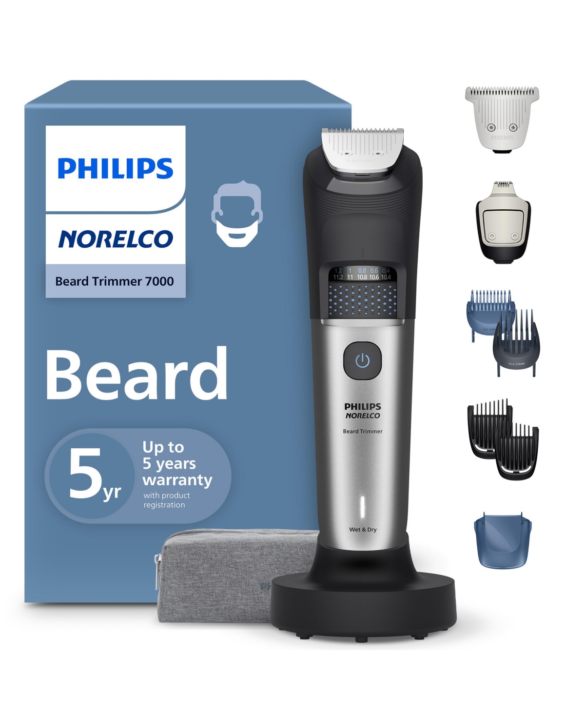 Norelco Philips Beard Trimmer Series 7000  Black