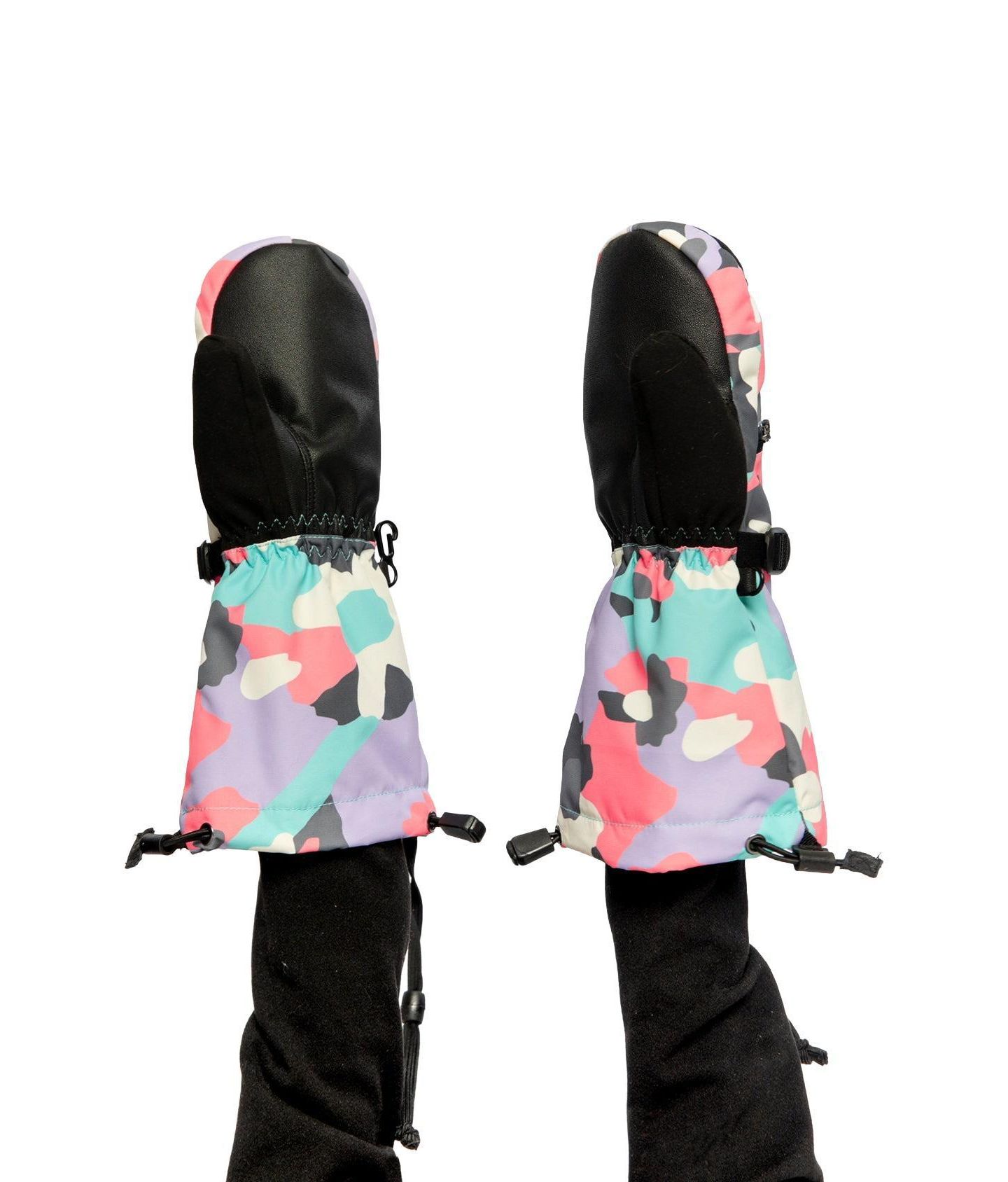 Перчатки Deux par Deux Teknik Winter Mittens для девочек, цвет: Коралловый — фото 3