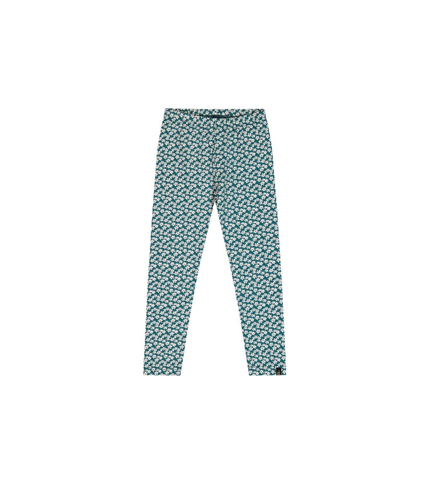 Little Girls (6-12) Cotton Leggings Daisy Print