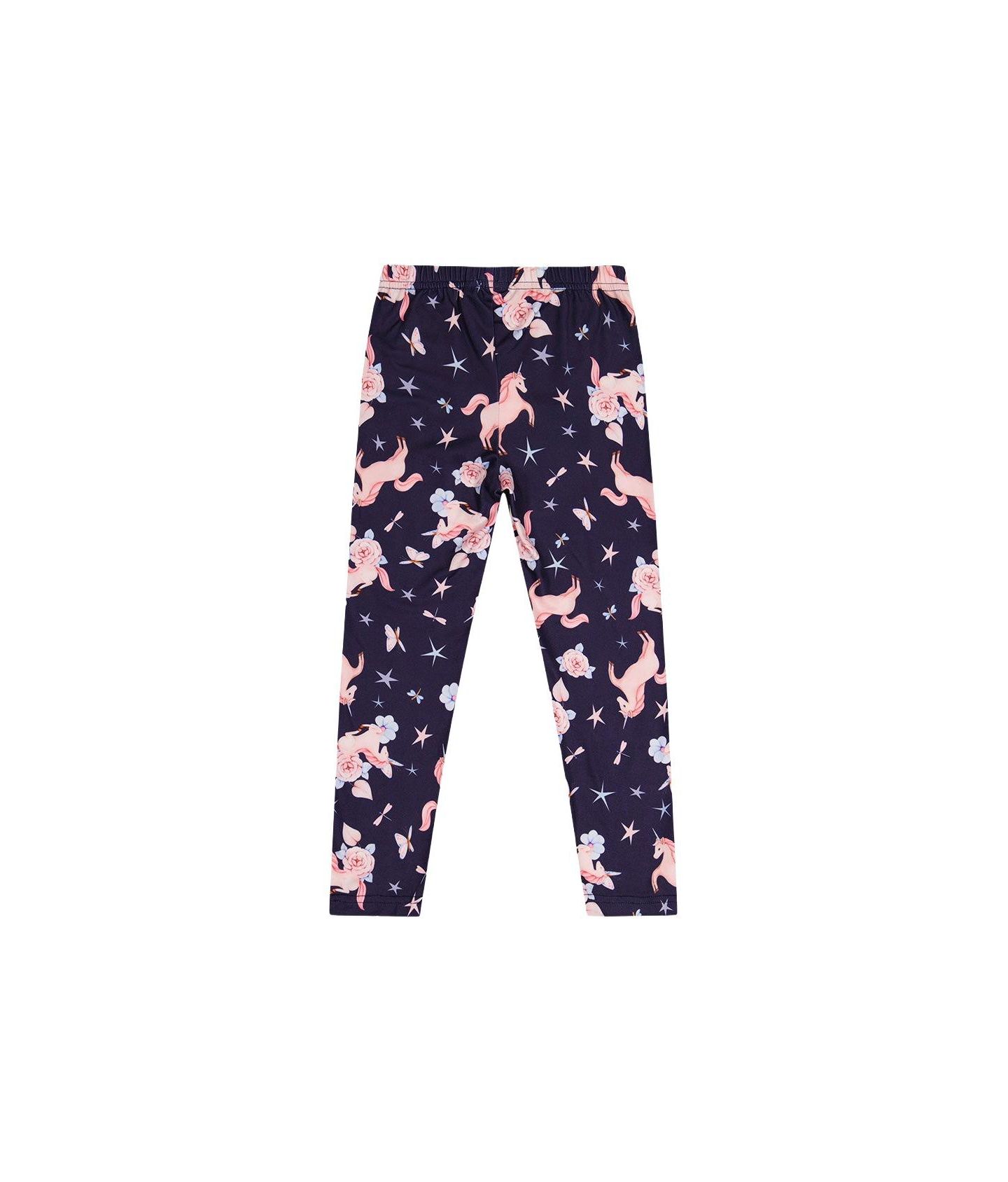 Леггинсы Deux par Deux Printed Leggings Unicorn Print для девочек, цвет: Фиолетовый — фото 6
