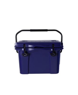 25QT Portable Insulated Hard Cooler, 5-7 Day Ice Retention with Bottle Opener, Cup Holder and Ruler
