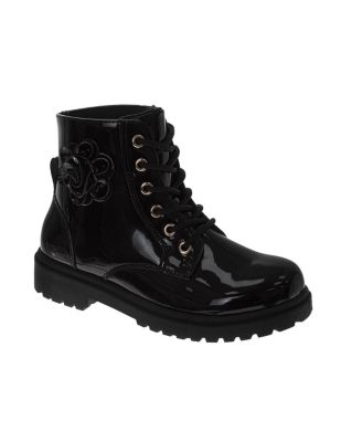Little Girls Kensie Kensie 1 to 13 Lace-Up Fashion Ankle Boots with Side Zip