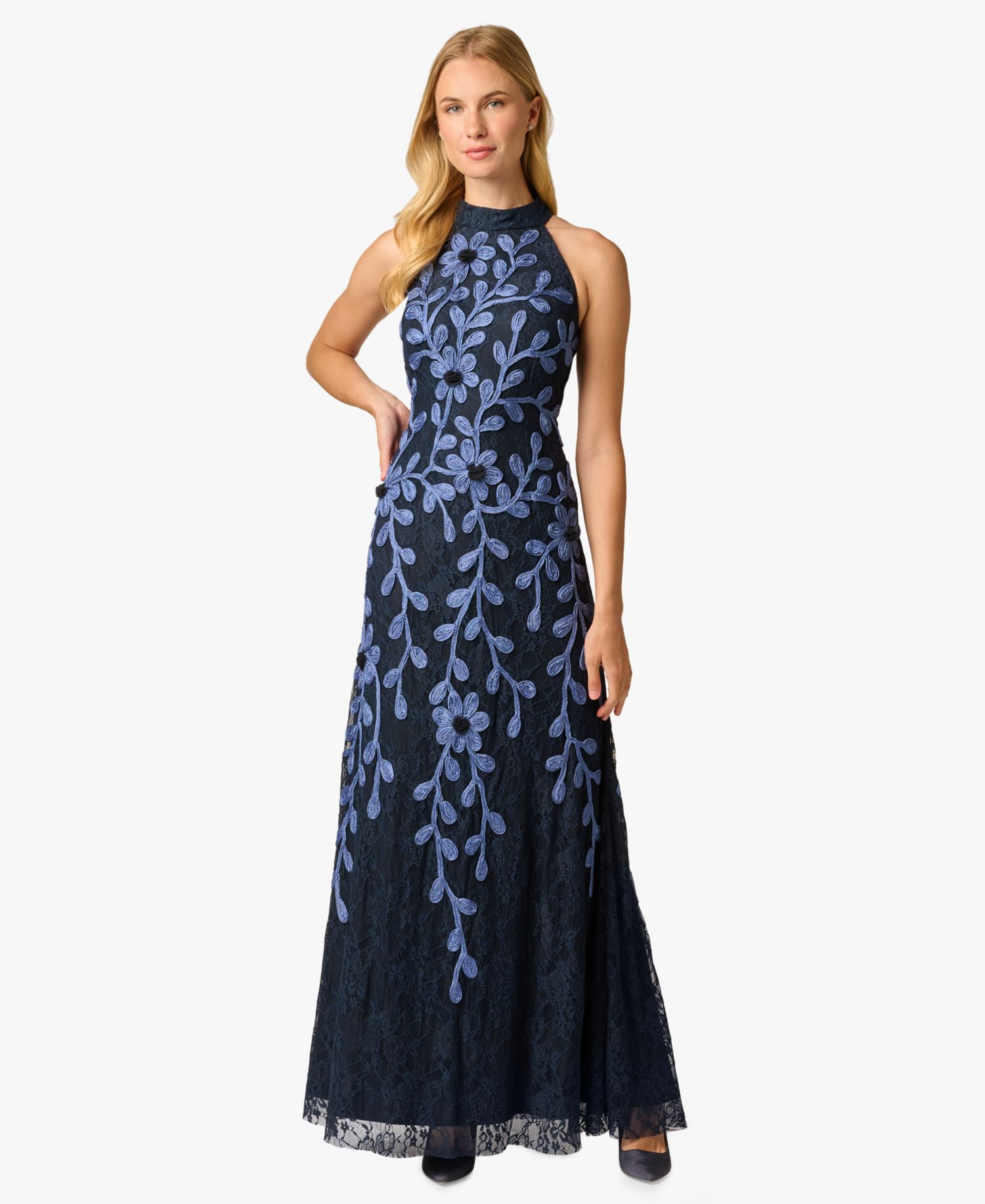 Women's Soutache Lace Ball Gown
