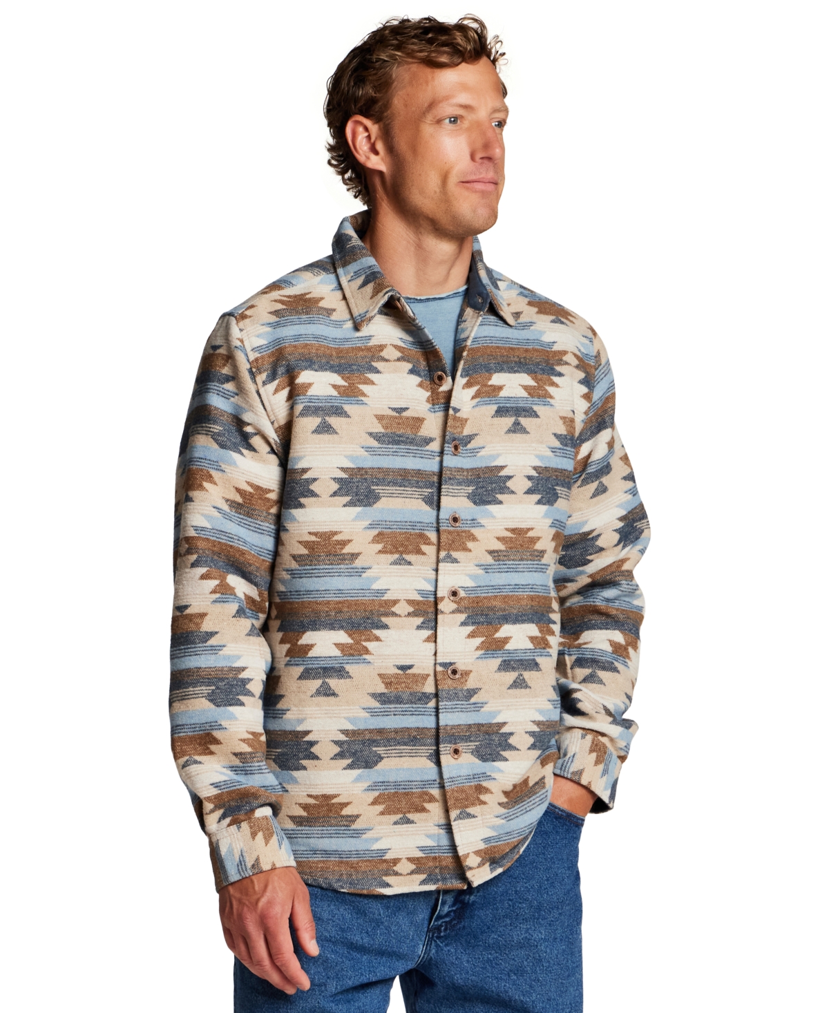Weatherproof Vintage Men's Unlined Southwest Shirt Jacket