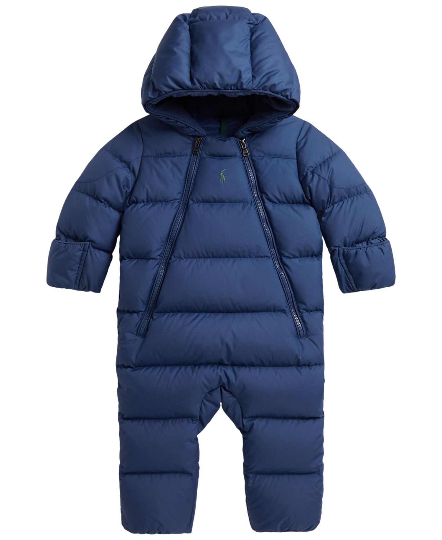 Baby Boys' Long-Sleeve Down Hooded Bunting Snowsuits