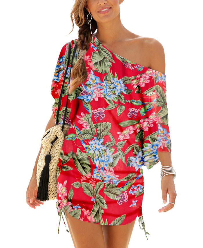 Lascana Womens Ruched Drawstring Dress