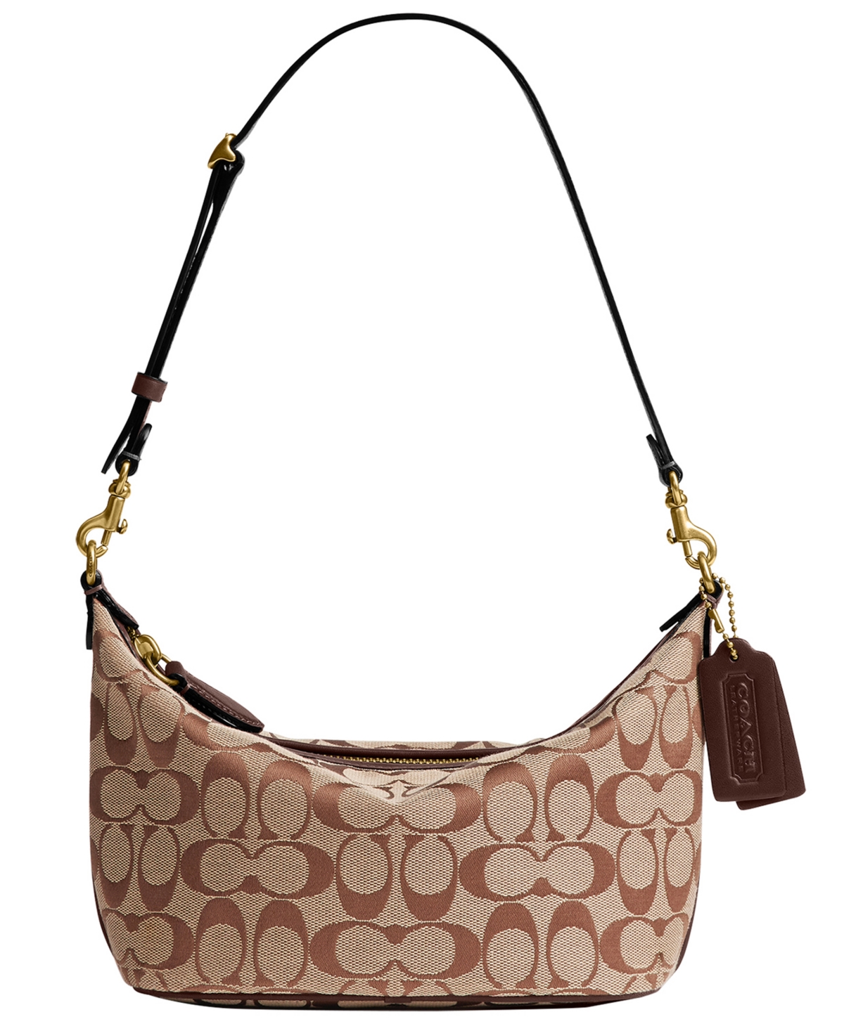 Coach Signature Jacquard Demi Small Shoulder Handbag