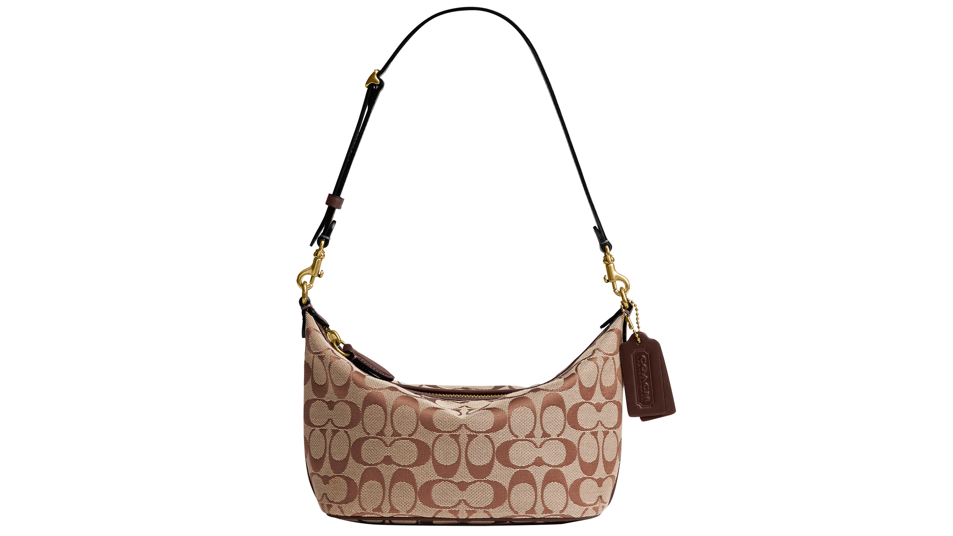 Coach Signature Jacquard Demi Small Shoulder Handbag