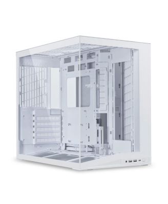 O11D Mini V2 Compact Tempered-Glass Case Compatible with ATX, M-ATX, Mini-ITX, and ATX Back-Connect Motherboards