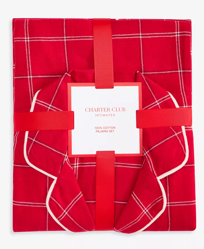 Women's 2-Piece Cotton Flannel Packaged Pajama set - thumbnail 5