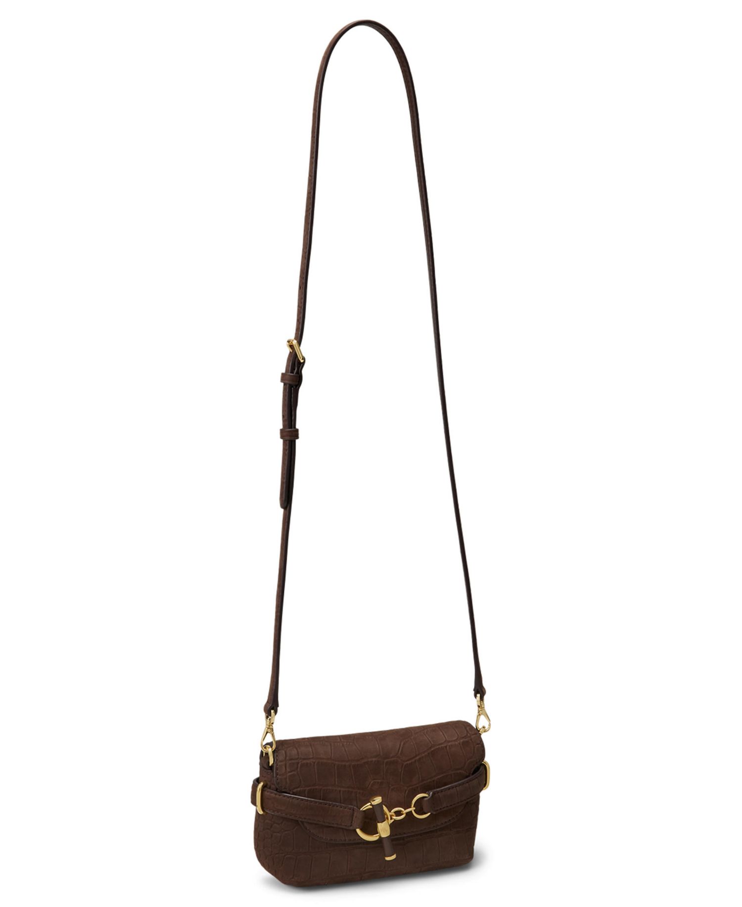 Blaike Croc-Embossed Mini Crossbody Bag