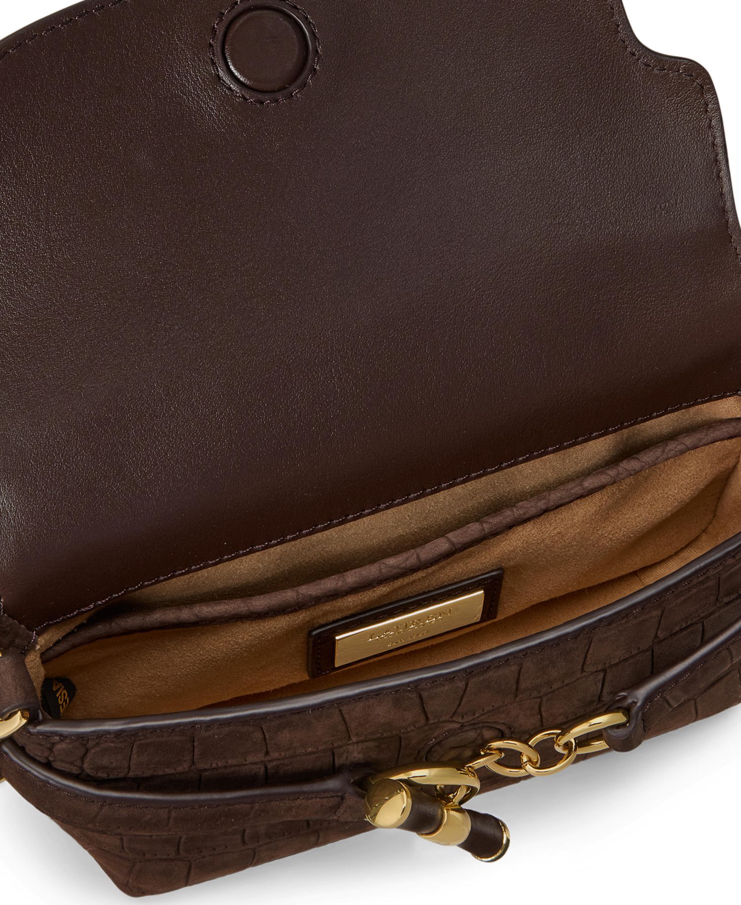 Blaike Croc-Embossed Mini Crossbody Bag