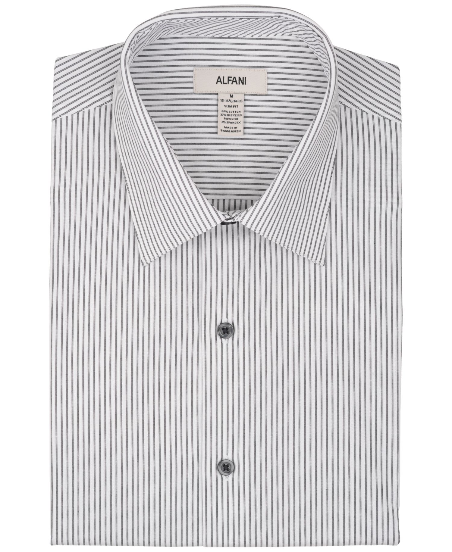 Men's Slim-Fit Stripe Dress Shirt