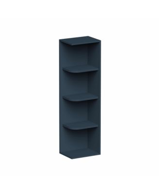 Wall Shelves, Ready to Assemble Kitchen Open Shelves Solid Wood Frame 3 Adjustable Storage Shelves