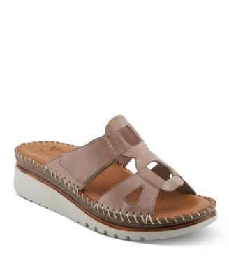 Women's Montera Leather Slide with Buckle Closure Sandals