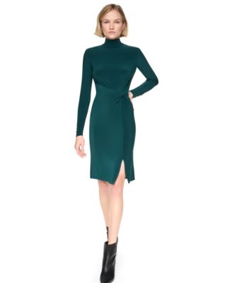 macys green dress DKNY Women's Dresses Color:Black/Pink sleep dress emerald green wedding guest dress Fairy prom dress | Length is based on