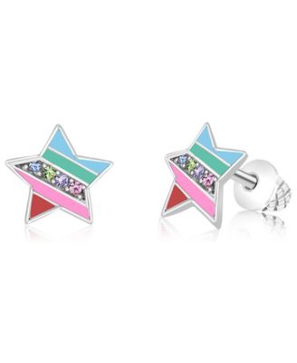 Kids Star Hypoallergenic Earrings for Girls with Surgical Titanium Screwbacks