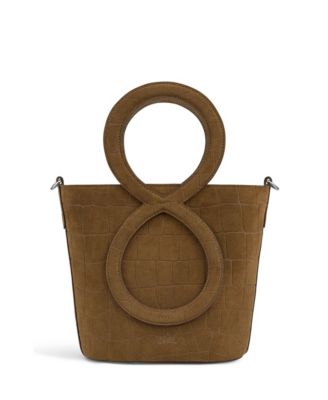 Infinity Bag - Croc Embossed Suede