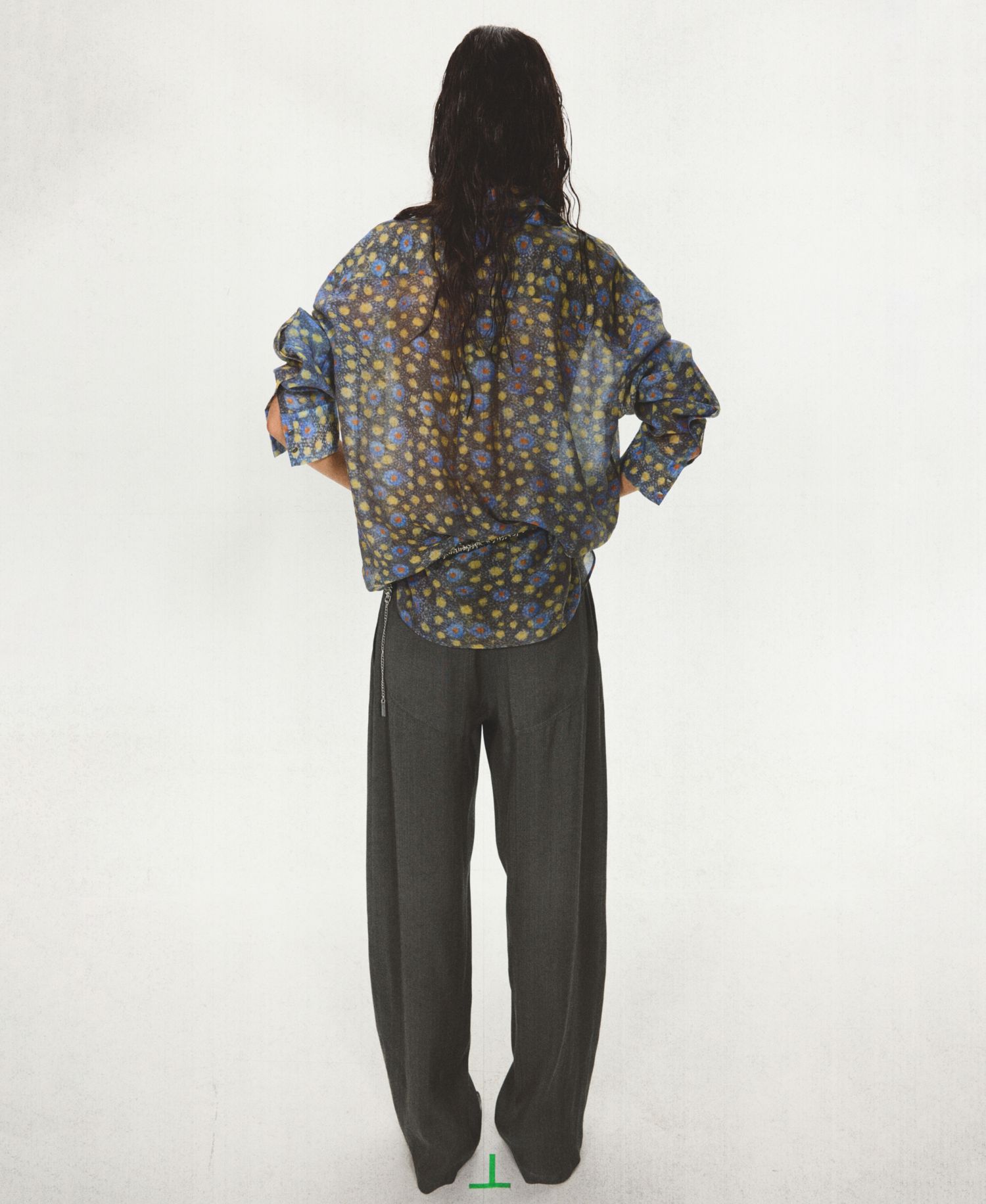 Women's Stitching Details Straight Suit Pants