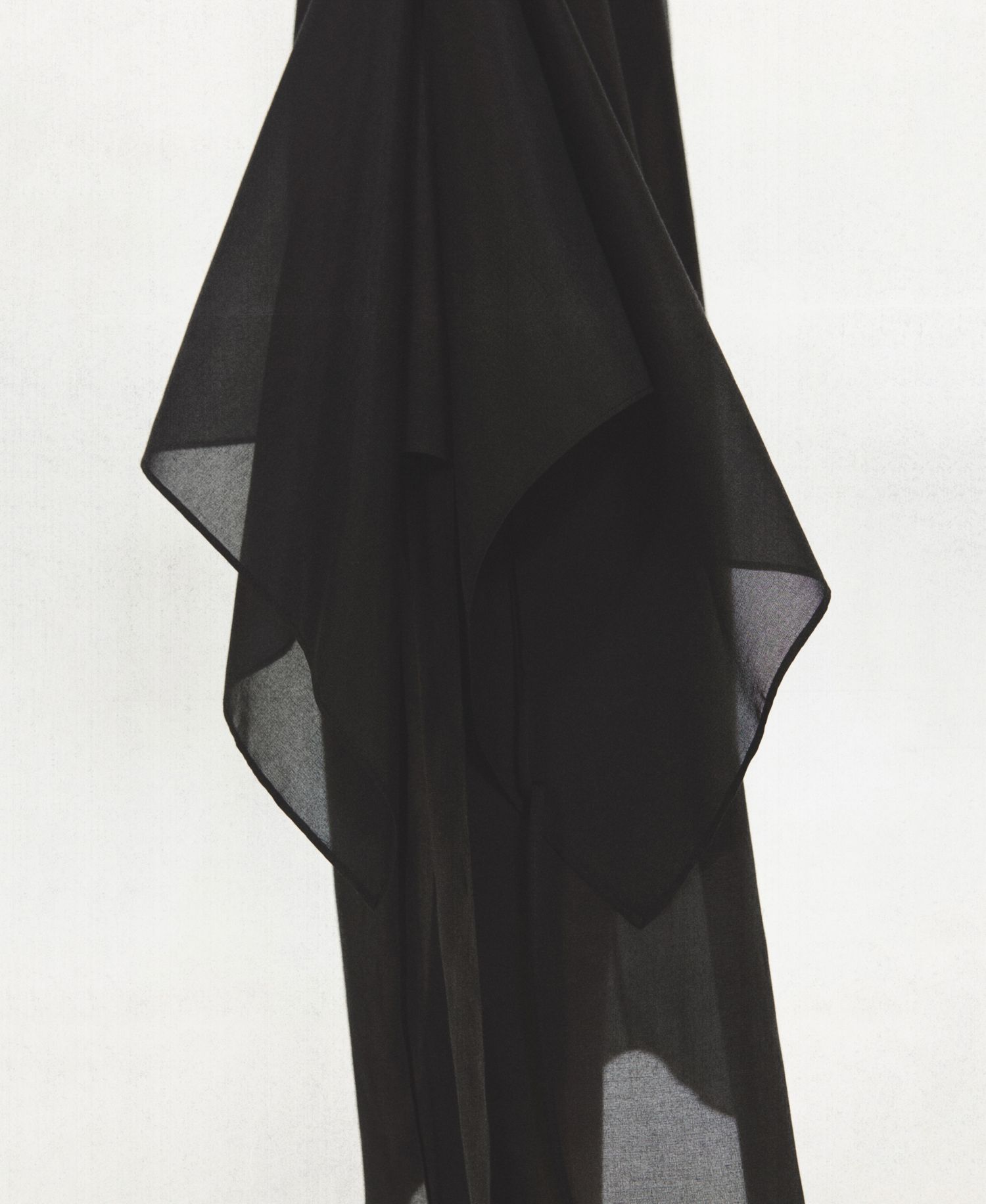Women's Asymmetrical Overlay Semi-Sheer Midi Dress
