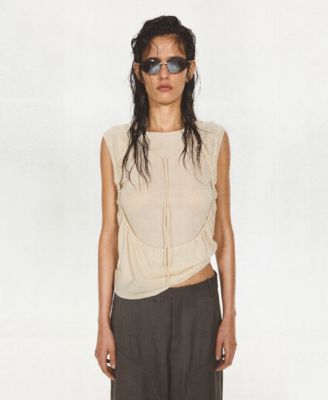 Women's Eckhaus Latta x MANGO Ruched Overlay Top