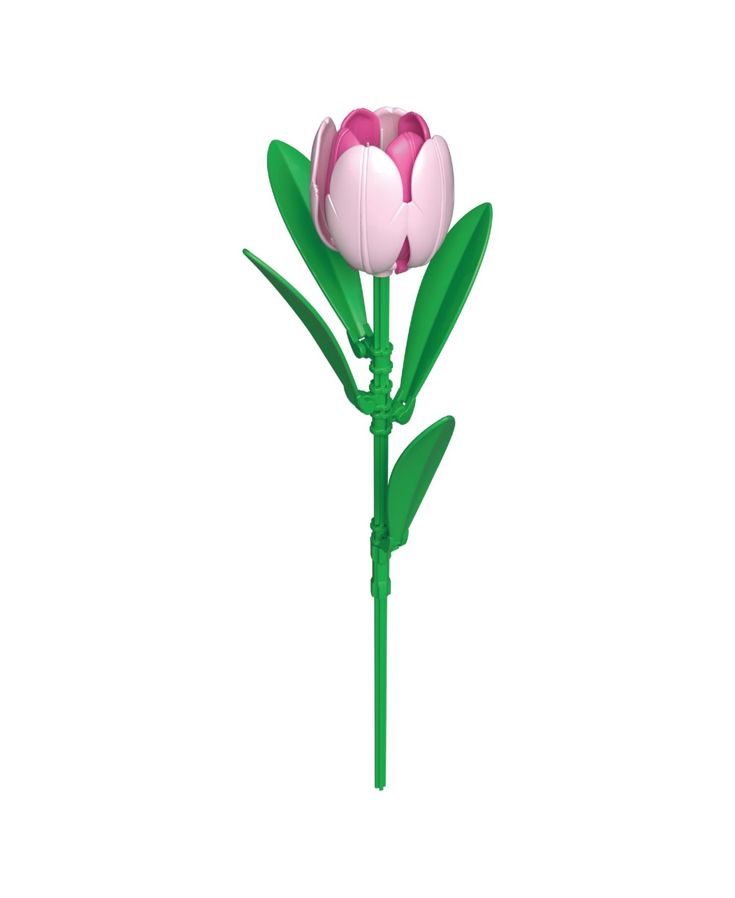 Детский конструктор Contixo BK08 Tulip & Iris Flower Bouquet Building Set, 428-Piece Pink & Blue Floral Brick Kit with Adjustable Stems, Creative Home Décor Gift, Ages 8+, цвет: Розовый / Синий — фото 5